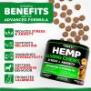 Hemp Calming Chews for Dogs Advanced Dog Calming Treats 170 Chews Anxiety Relief Separation Aid Barking Stress Relief Thunderstorms Melatonin Hemp Oil