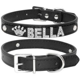 Bling Rhinestone Puppy Dog Collars Personalized Small Dogs Chihuahua (size: S)